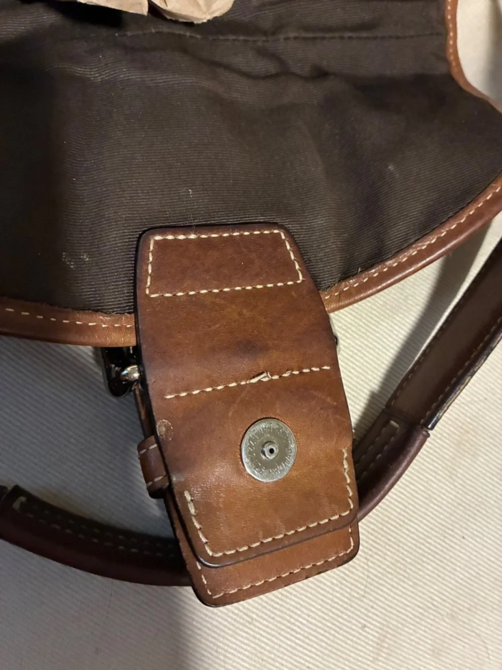 Coach soho 6818 bag and wristlet combo brown signature c print